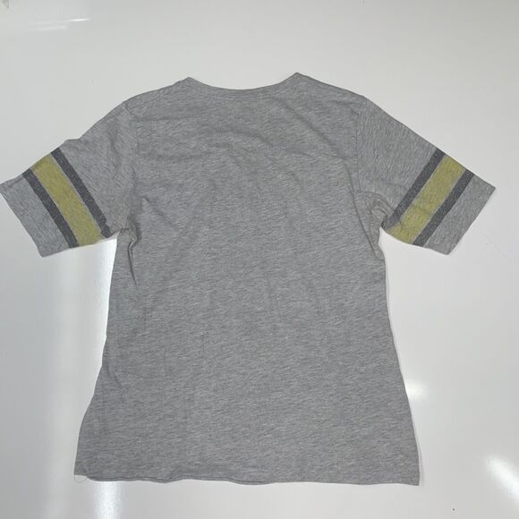 Hogwarts Harry Potter Graphic T shirt XL Class Crest Grey Short Sleeve V neck - Picture 3 of 12